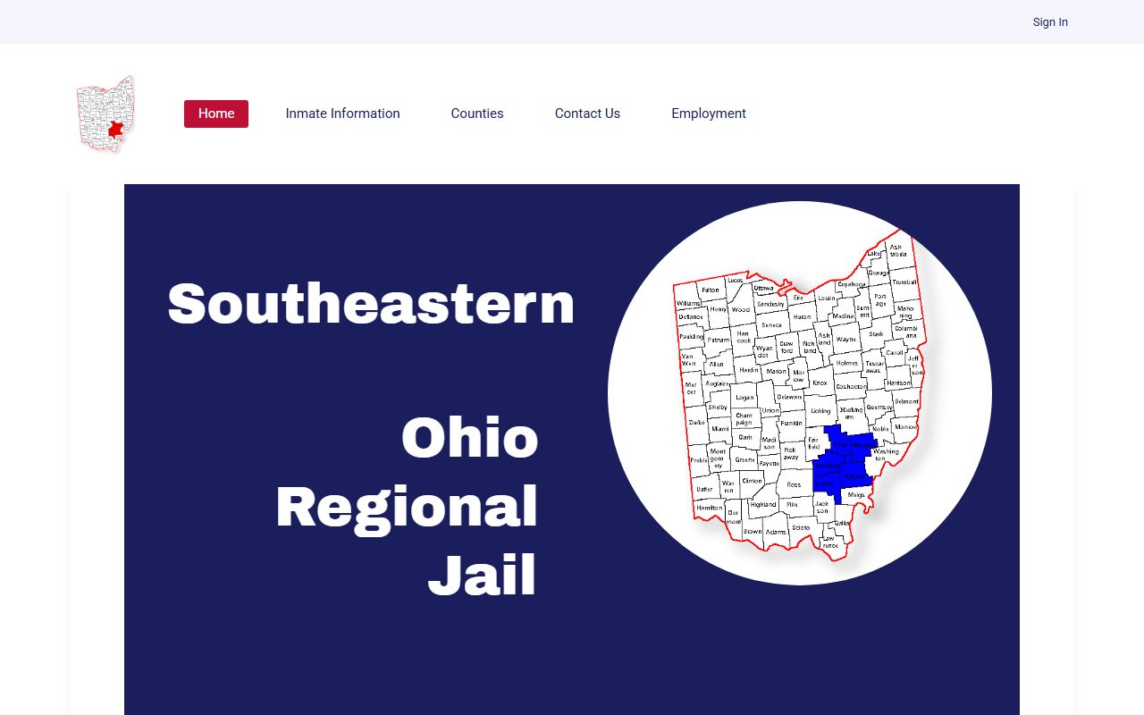 Southeastern Ohio Regional Jail Vinton County roster search facility homepage